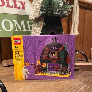 LEGO Halloween Barn with Purple and Black